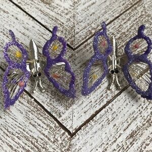 90s butterfly clips moving wings